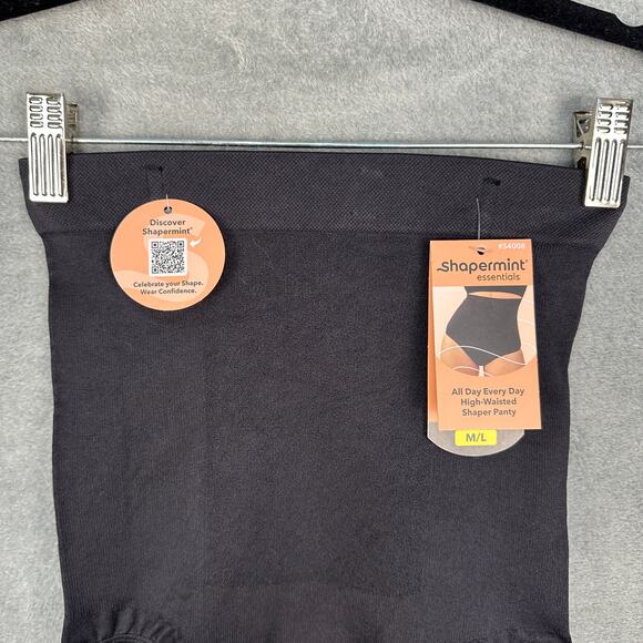 Shapermint All Day Every Day High Waisted Shaper Panty Womens Medium/Large Black - Picture 2 of 6